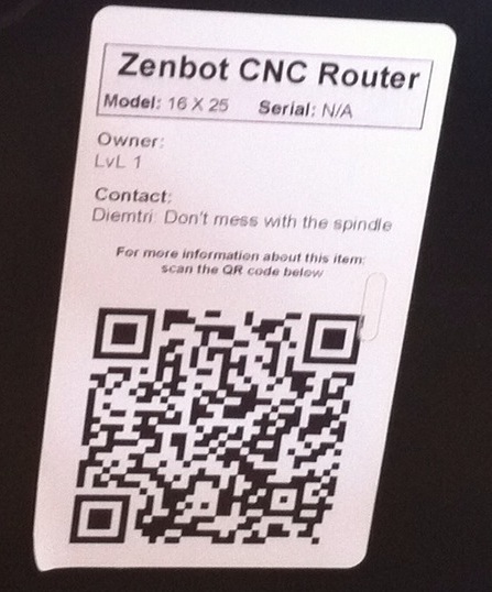 QR code on zenbot as of Oct 2012.JPG